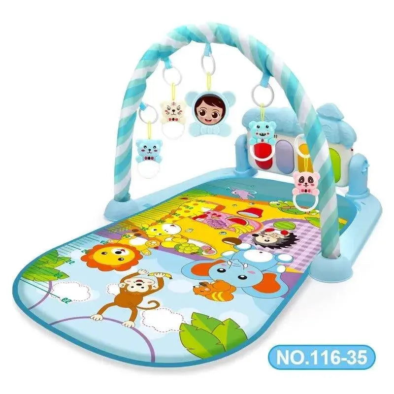 Baby Activity Gym Play Mat Musical Rack Kid Infant Multifunctional Fitness Frame Educational Crawling Carpet Toy