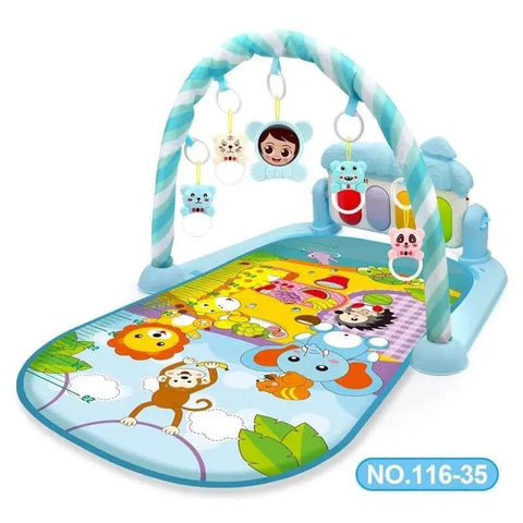Baby Activity Gym Play Mat Musical Rack Kid Infant Multifunctional Fitness Frame Educational Crawling Carpet Toy