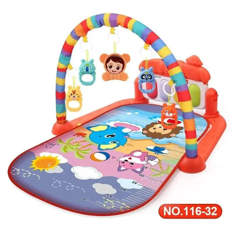 Baby Activity Gym Play Mat Musical Rack Kid Infant Multifunctional Fitness Frame Educational Crawling Carpet Toy