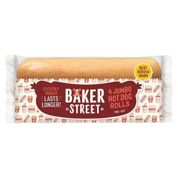 Baker Street 4 Jumbo Hot Dog Rolls