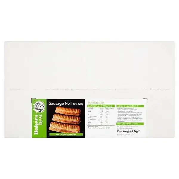 Bakers Best Sausage Roll 40 x 120g (4.8kg)