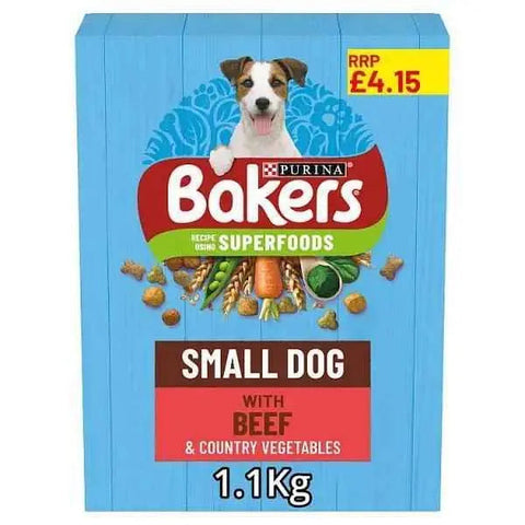 BAKERS Small Dog Beef with Vegetables Dry Dog Food 1.1kg (Case of 5)