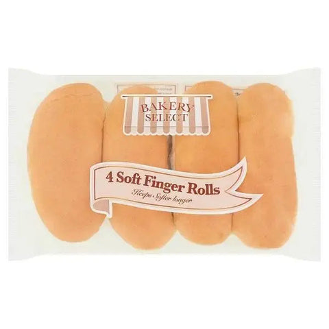 Bakery Select 4 Soft Finger Rolls