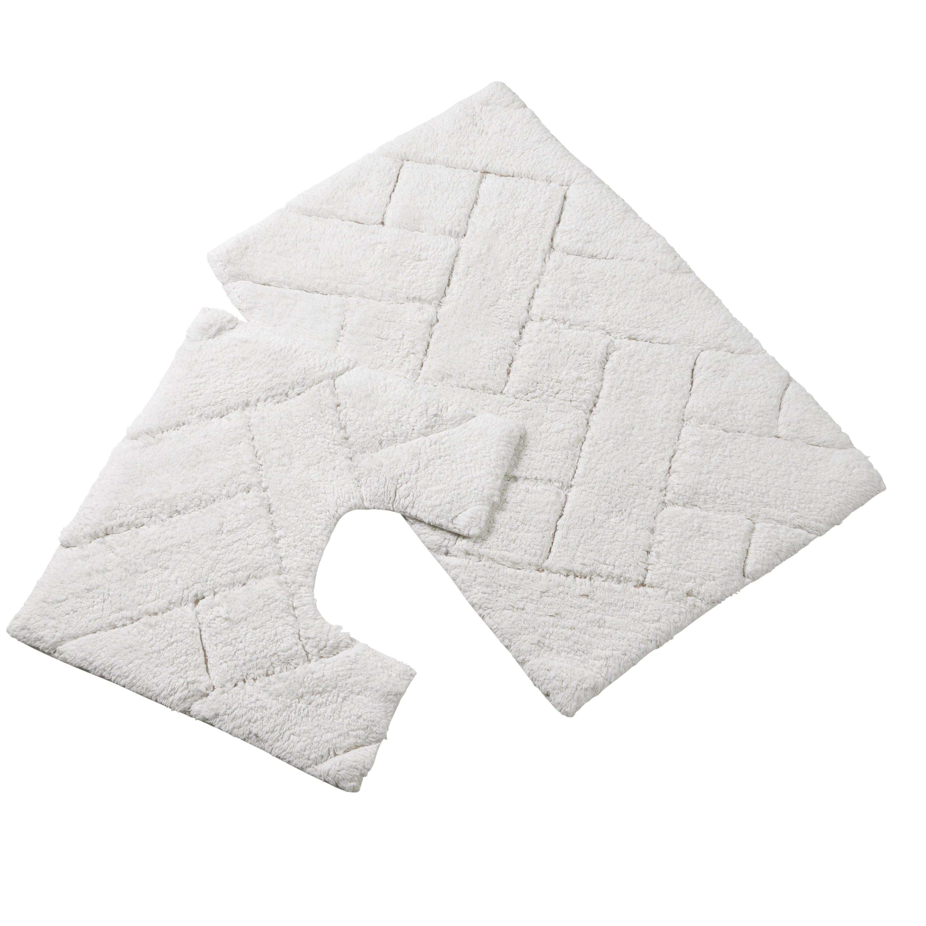 OLIVIA ROCCO Bali Bath Mat And Pedestal Set Luxurious Super Absorbent Easy Care Extra Soft Cotton Mats In Multiple Colours