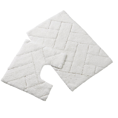 OLIVIA ROCCO Bali Bath Mat And Pedestal Set Luxurious Super Absorbent Easy Care Extra Soft Cotton Mats In Multiple Colours
