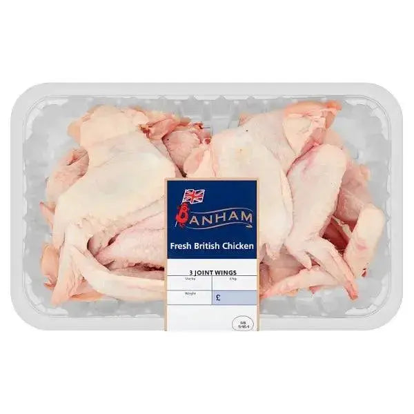 Banham Fresh British Chicken 3 Joint Wings 1kg