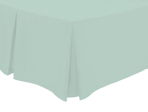 OLIVIA ROCCO Basics Fitted Pleated Valance Sheet Indus Valley Cotton Blend OEKO-TEX Certified Multiple Sizes And Colours
