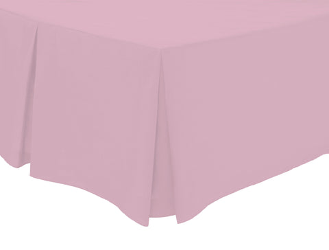 OLIVIA ROCCO Basics Fitted Pleated Valance Sheet Indus Valley Cotton Blend OEKO-TEX Certified Multiple Sizes And Colours