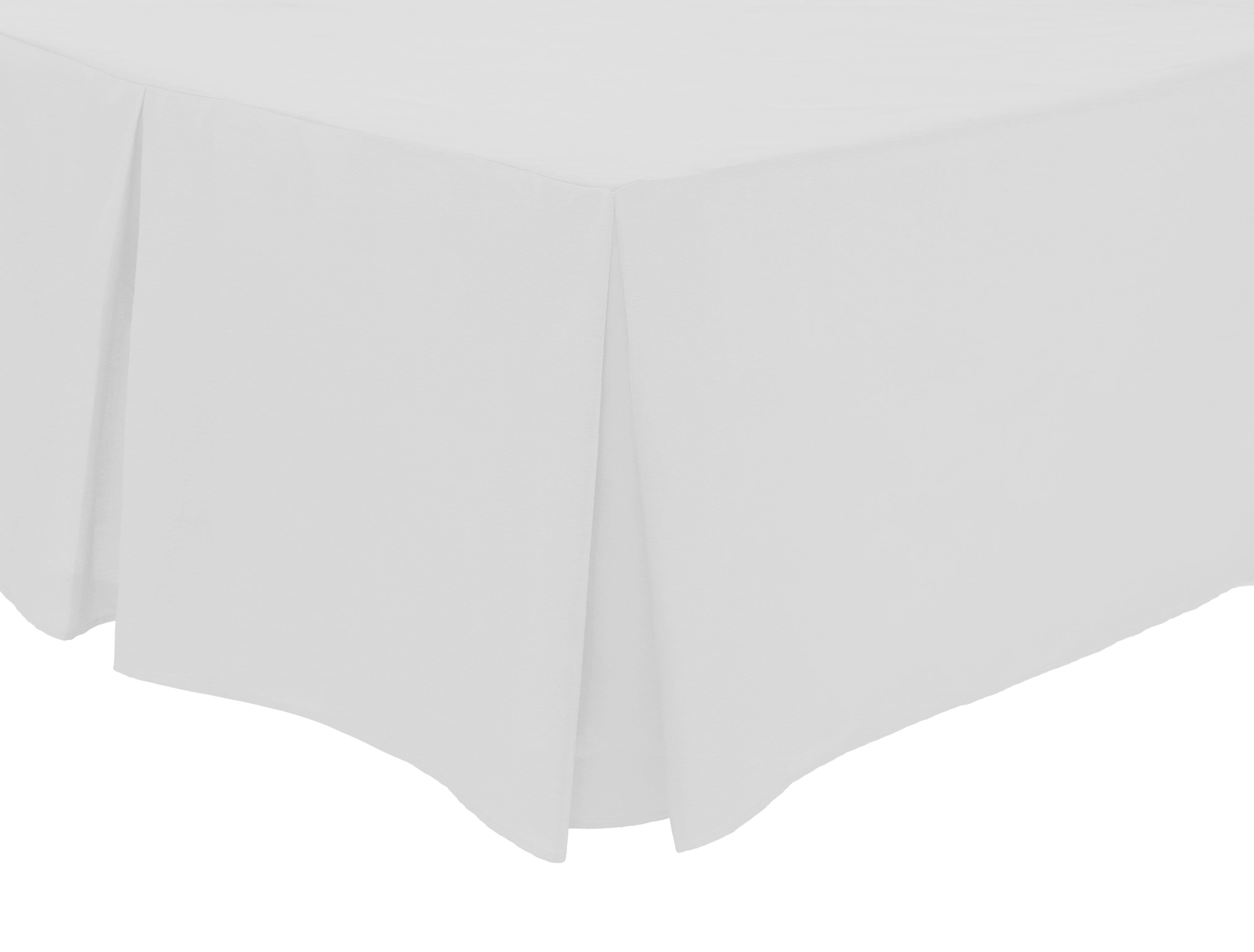 OLIVIA ROCCO Basics Fitted Pleated Valance Sheet Indus Valley Cotton Blend OEKO-TEX Certified Multiple Sizes And Colours