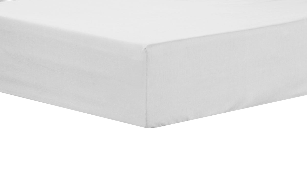 OLIVIA ROCCO Basics Fitted Sheet Indus Valley Cotton Linen Elasticated For Perfect Fit OEKO TEX Certified Multiple Sizes And Colours