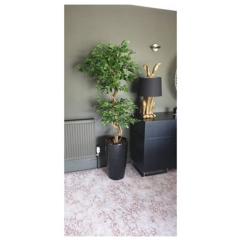 150cm Twisted Trunk Artificial Japanese Fruticosa Style Ficus Tree