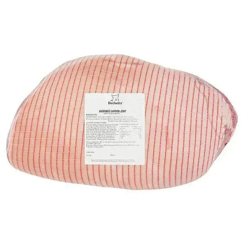 Becketts Rind-On Unsmoked Gammon Joint with Added Water 8Kg