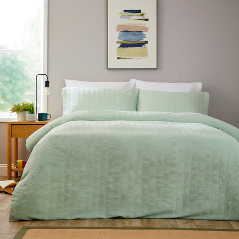 OLIVIA ROCCO Textured Pintuck Ruffles Pleated Microfibre Duvet Cover Set With Pillowcases Soft Breathable Easy Care Bedding