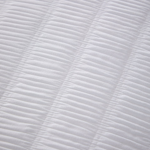 OLIVIA ROCCO Belgravia White Microfibre Duvet Cover Set With Pillowcases Soft Easy Care Modern Minimalist Bedding Machine Washable All Season