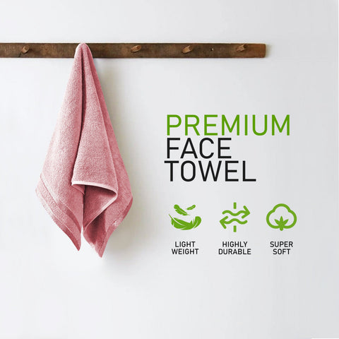 OLIVIA ROCCO Belmont Viscose Stripe Pink Towels 100 Percent Cotton Hotel Quality Super Absorbent 10 Piece Bale Set 4 Hand Towels 12 Face Cloths