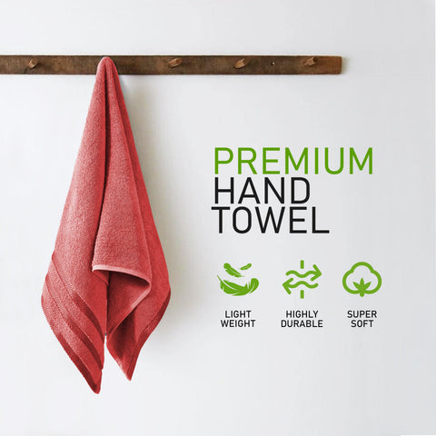 OLIVIA ROCCO Belmont Viscose Stripe Red Towels 100 Percent Cotton Hotel Quality Super Absorbent 10 Piece Bale Set 4 Hand Towel And 12 Face Cloths