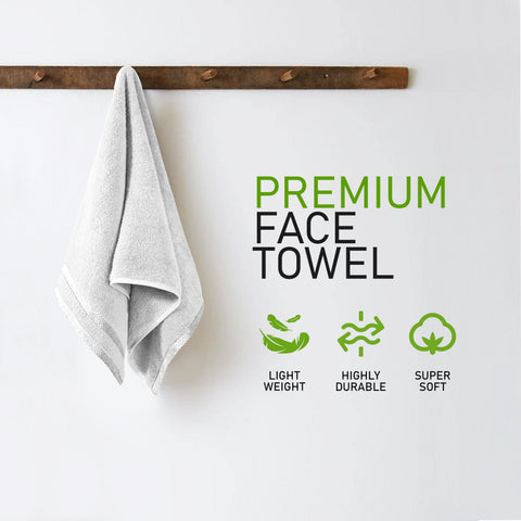 OLIVIA ROCCO Belmont Viscose Stripe White Towels 100 Percent Cotton Hotel Quality Super Absorbent 10 Piece Bale Set 4 Hand Towels 12 Face Cloths