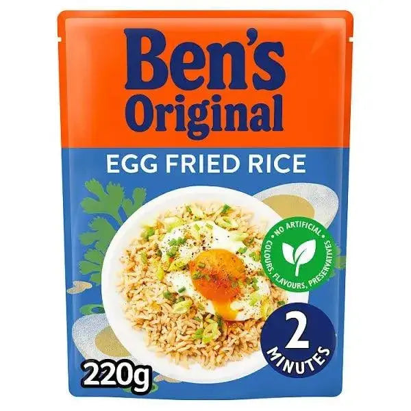 Bens Original Egg Fried Microwave Rice 220g (Case of 6)