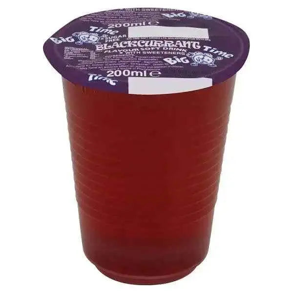 Big Time Blackcurrant Flavour Soft Drink with Sweeteners 200ml (Case of 24)