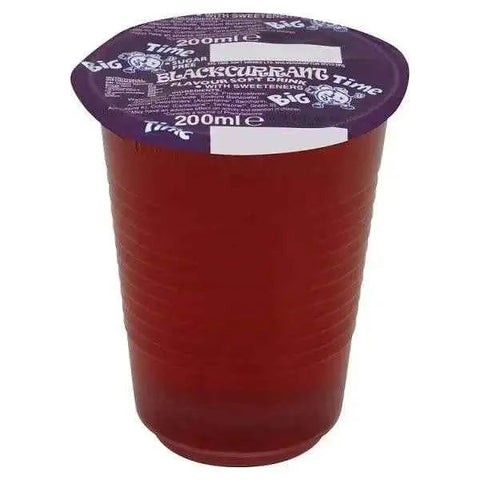 Big Time Blackcurrant Flavour Soft Drink with Sweeteners 200ml (Case of 24)