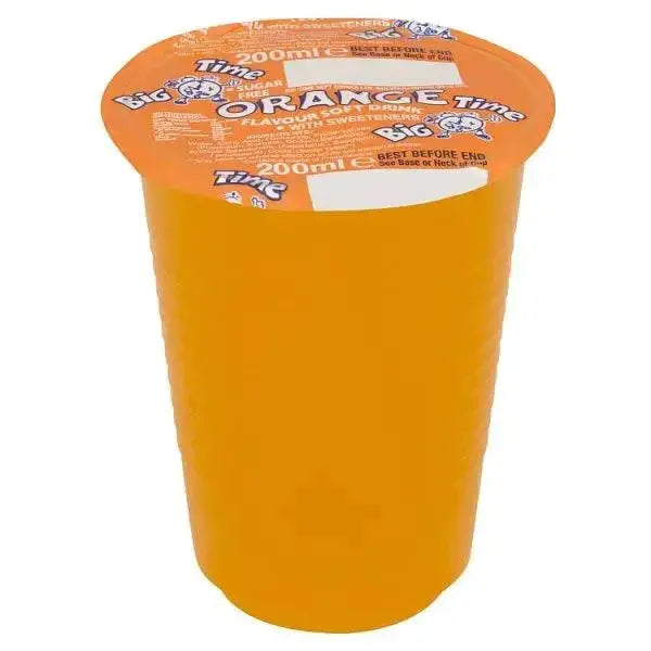 Big Time Orange Flavour Soft Drink with Sweeteners 200ml (Case of 24)