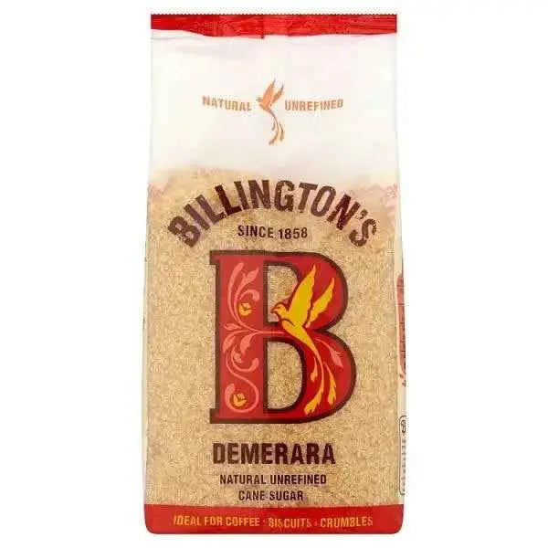 Billington's Demerara Natural Unrefined Cane Sugar 500g (Case of 10)