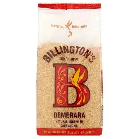 Billington's Demerara Natural Unrefined Cane Sugar 500g (Case of 10)