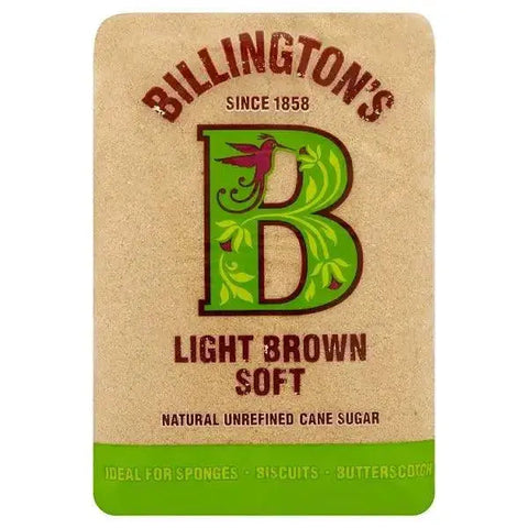 Billington's Light Brown Soft Natural Unrefined Cane Sugar 500g (Case of 10)