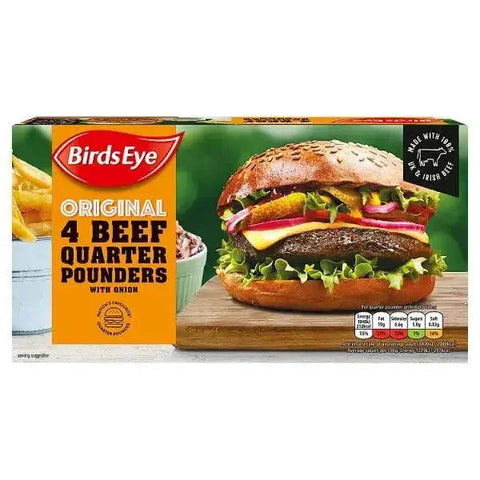 Birds Eye 4 Original Beef Quarter Pounder Burgers 454g