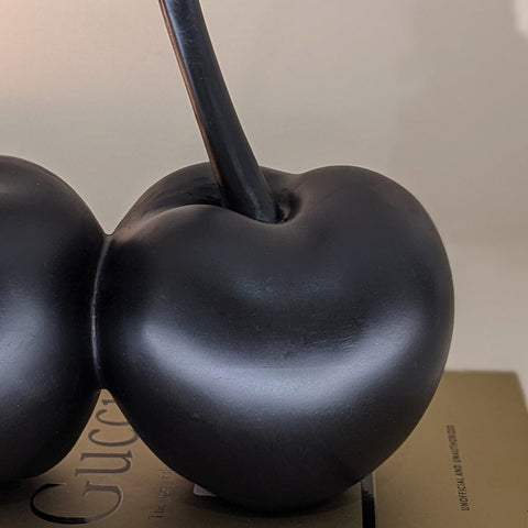 Black Decorative Cherry Ornament