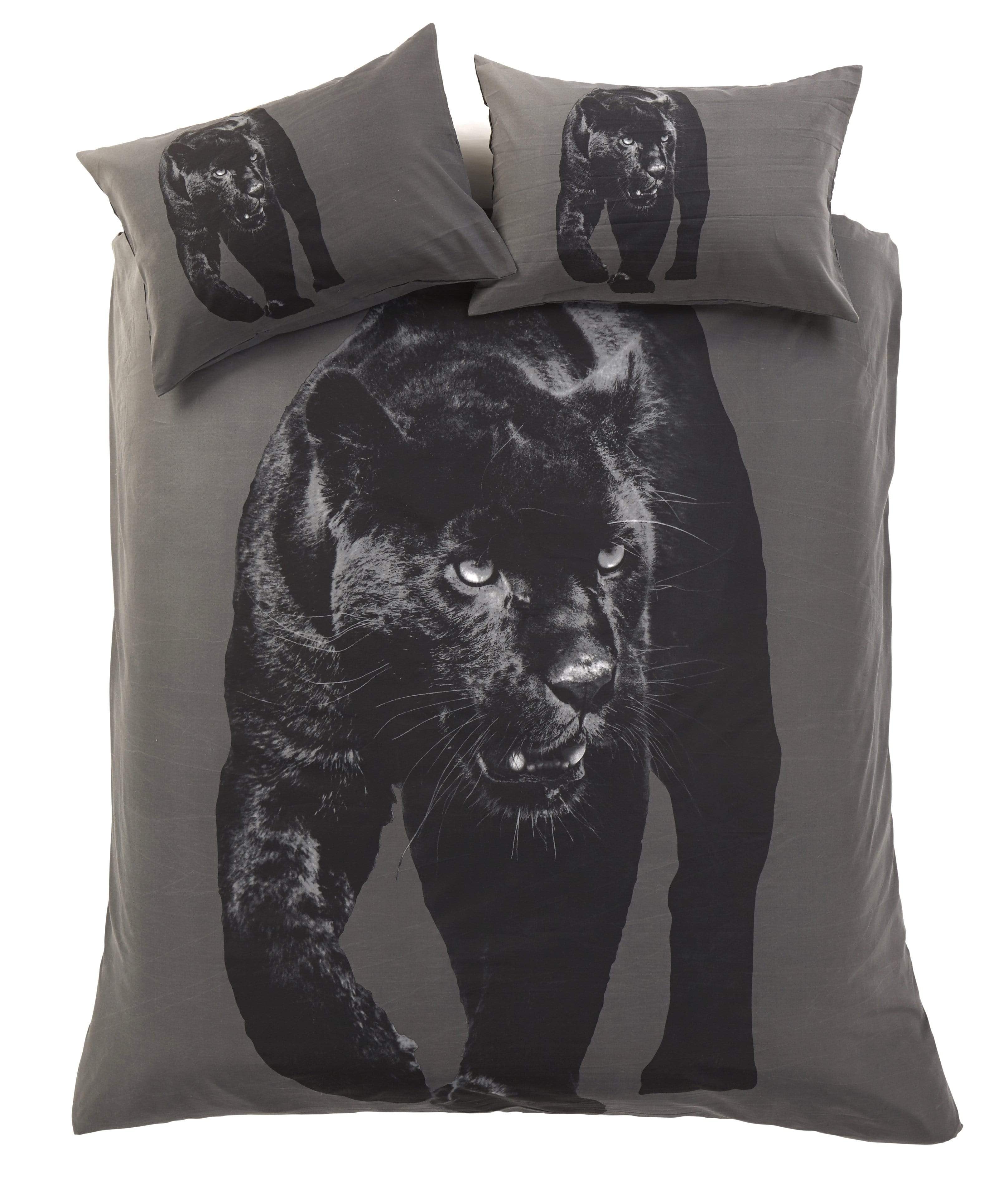 OLIVIA ROCCO Black Panther 3D Photo Panel Duvet Set Cotton Rich Soft Durable OEKO TEX Certified King Double Single Sizes