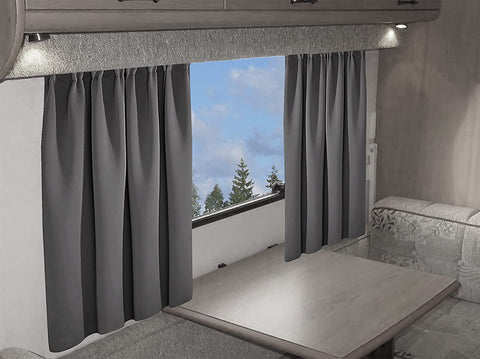 OLIVIA ROCCO Caravan Blackout Curtains 11 Colours Thermal Pencil Pleat Panels Door Panels For Caravans And Campervans All Seasons