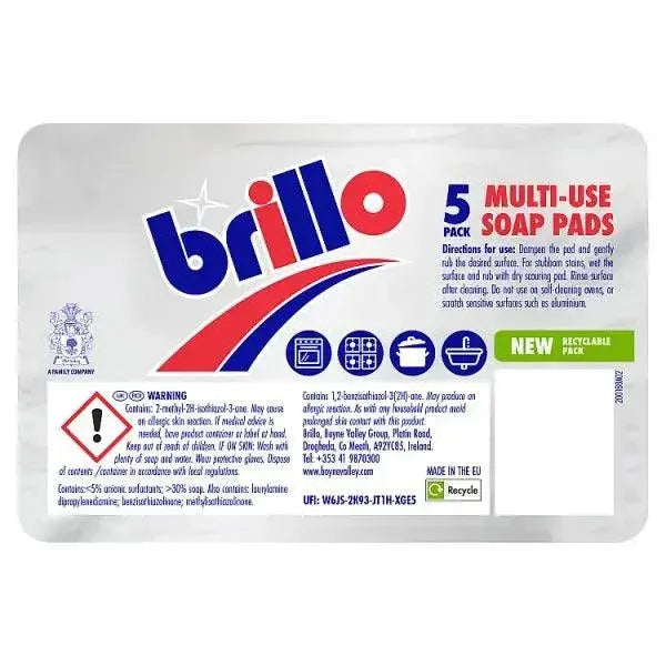 Brillo 5 Multi-Use Soap Pads (Case of 24)