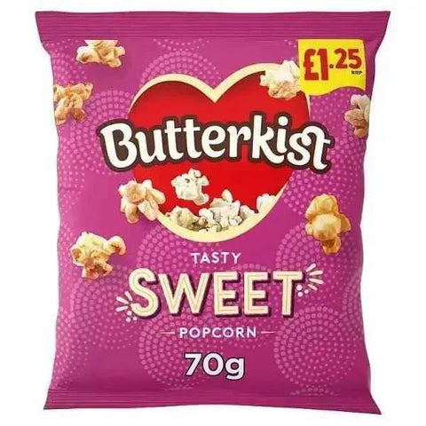 Butterkist Tasty Sweet Popcorn 70g (Case of 15)