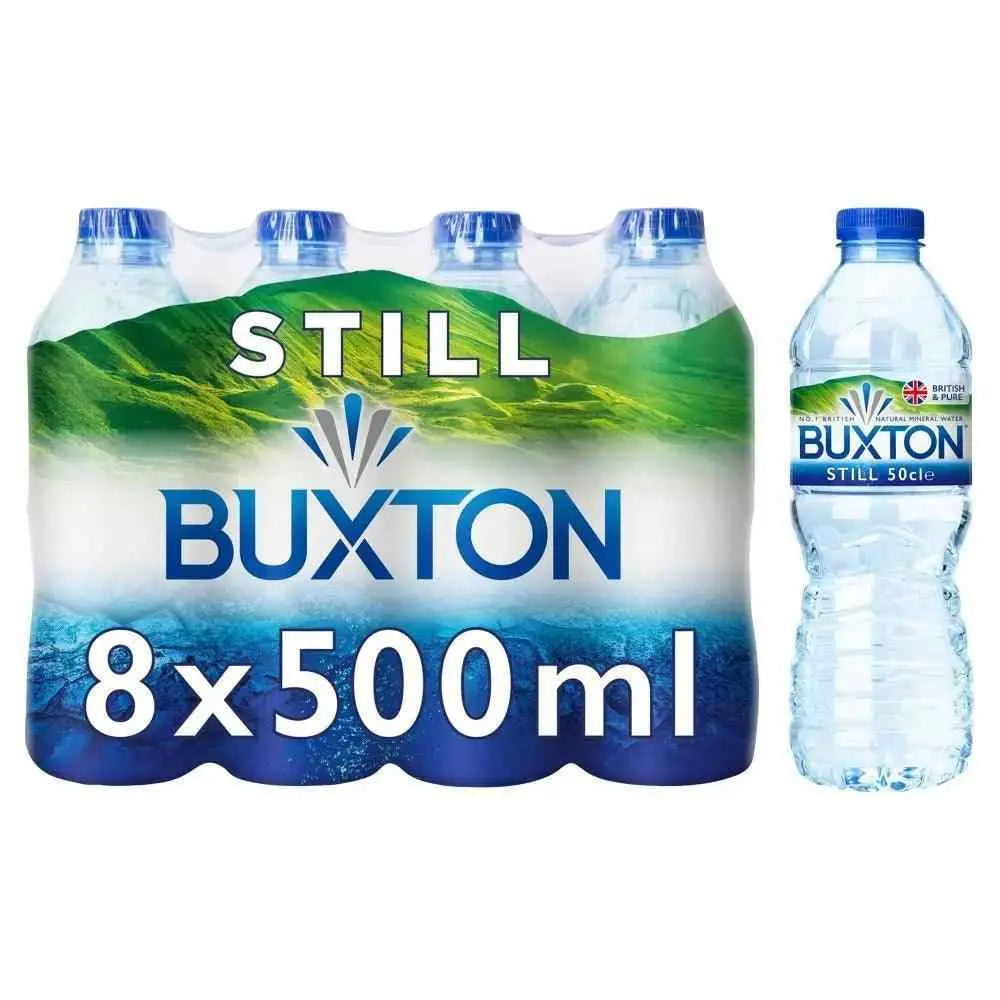 Buxton Still Natural Mineral Water 8 x 50cl