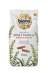 Organic Wholemeal Spelt Fusilli - 500g - Biona