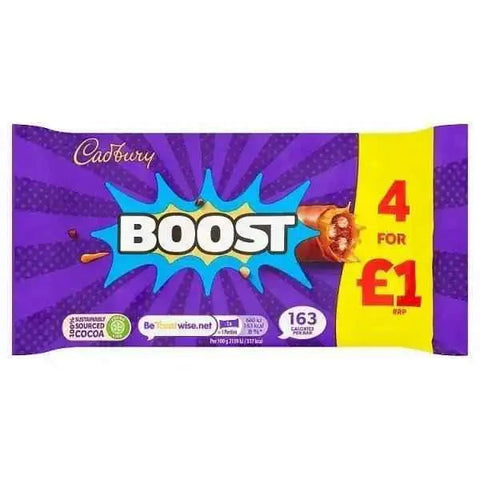 Cadbury Boost Chocolate Bar 126g (Case of 9)