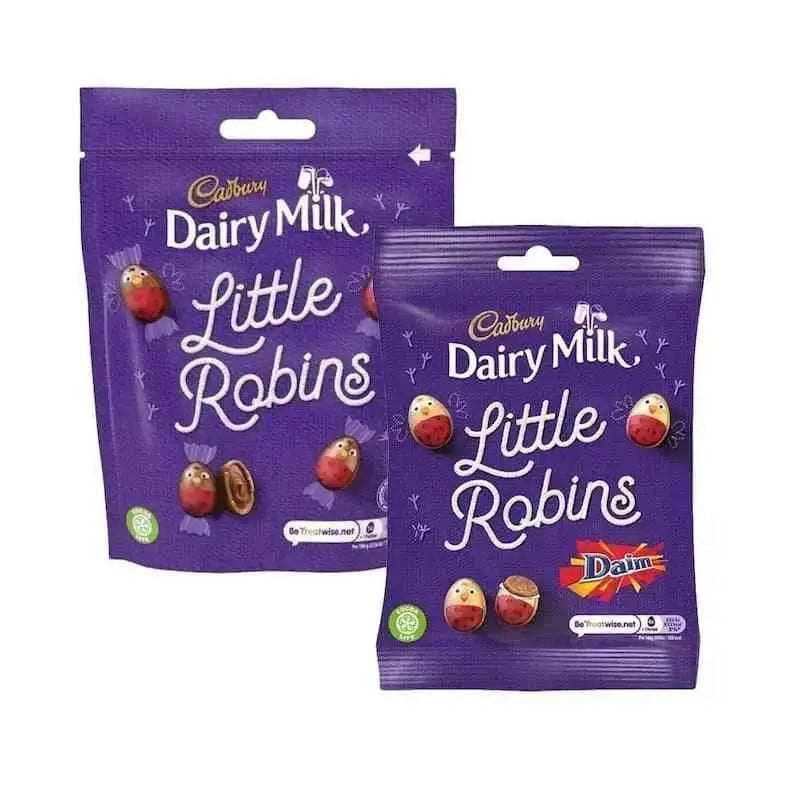 Cadbury Dairy Milk Little Robins Bag 77g (Case of 16)