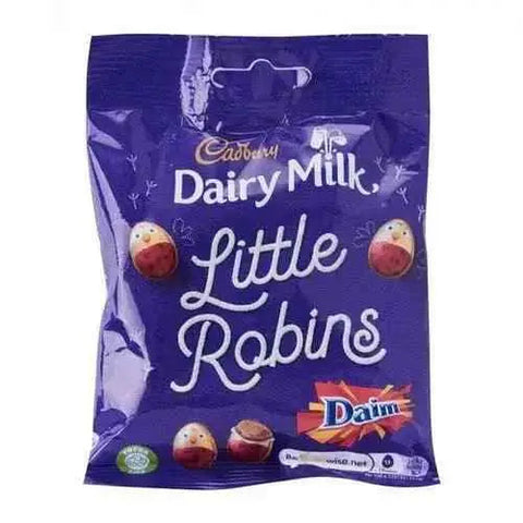 Cadbury Dairy Milk Little Robins Bag 77g (Case of 16)
