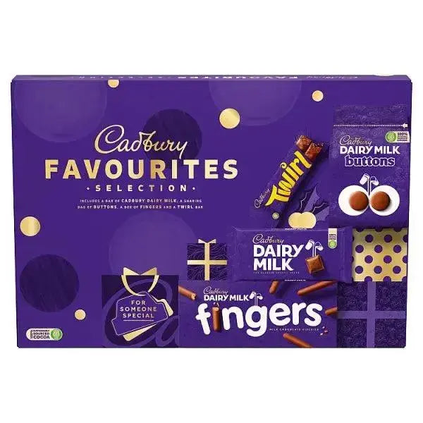 Cadbury Favourites Chocolate Christmas Selection Box 370g (Case of 7)