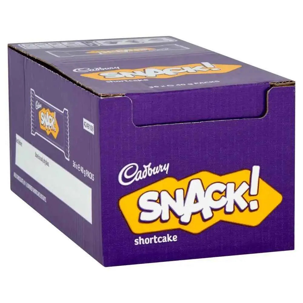 Cadbury Snack Shortcake Chocolate Biscuit 40g (Case of 36)