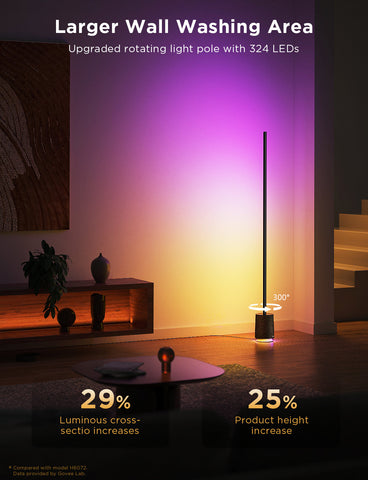 GOVEE FLOOR LAMP PRO WITH SPEAKER BLACK
