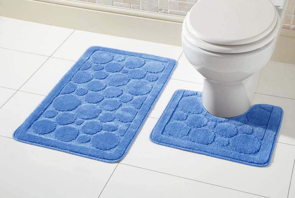 OLIVIA ROCCO Cali Bath Mat Set Ultra Soft Non Slip Ultra Absorbent Machine Washable In Multiple Colours And Sizes For Bathroom Safety And Comfort