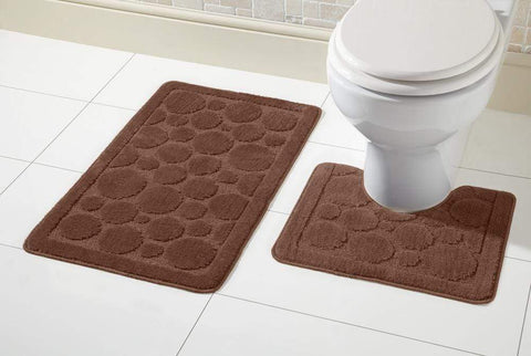 OLIVIA ROCCO Cali Bath Mat Set Ultra Soft Non Slip Ultra Absorbent Machine Washable In Multiple Colours And Sizes For Bathroom Safety And Comfort