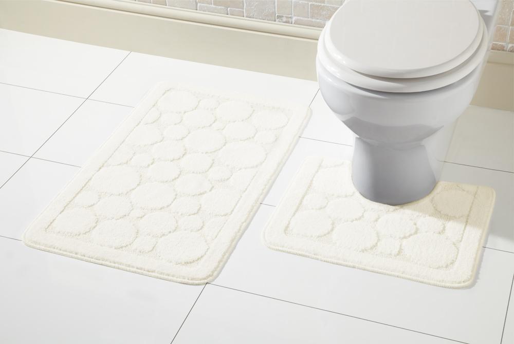 OLIVIA ROCCO Cali Bath Mat Set Ultra Soft Non Slip Ultra Absorbent Machine Washable In Multiple Colours And Sizes For Bathroom Safety And Comfort