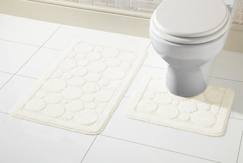 OLIVIA ROCCO Cali Bath Mat Set Ultra Soft Non Slip Ultra Absorbent Machine Washable In Multiple Colours And Sizes For Bathroom Safety And Comfort