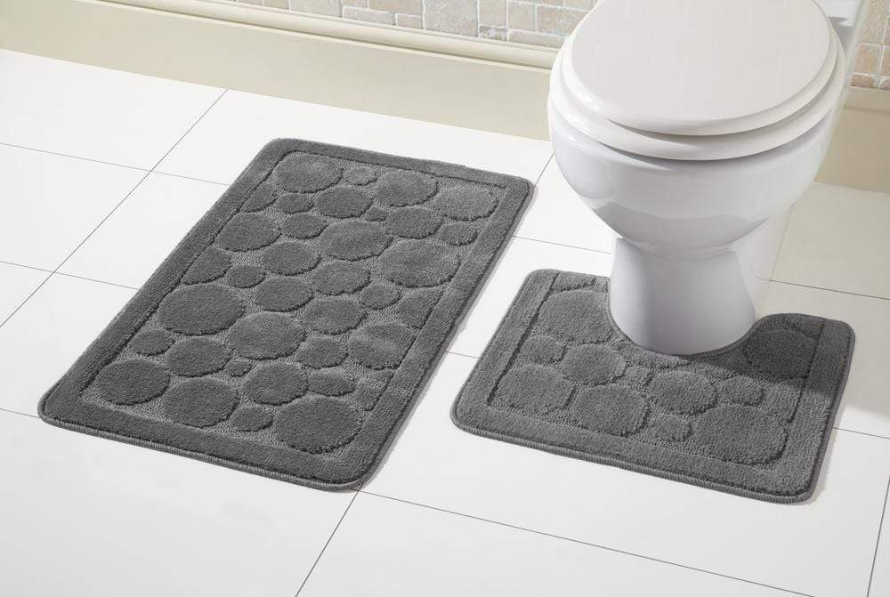 OLIVIA ROCCO Cali Bath Mat Set Ultra Soft Non Slip Ultra Absorbent Machine Washable In Multiple Colours And Sizes For Bathroom Safety And Comfort