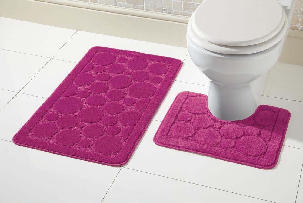 OLIVIA ROCCO Cali Bath Mat Set Ultra Soft Non Slip Ultra Absorbent Machine Washable In Multiple Colours And Sizes For Bathroom Safety And Comfort