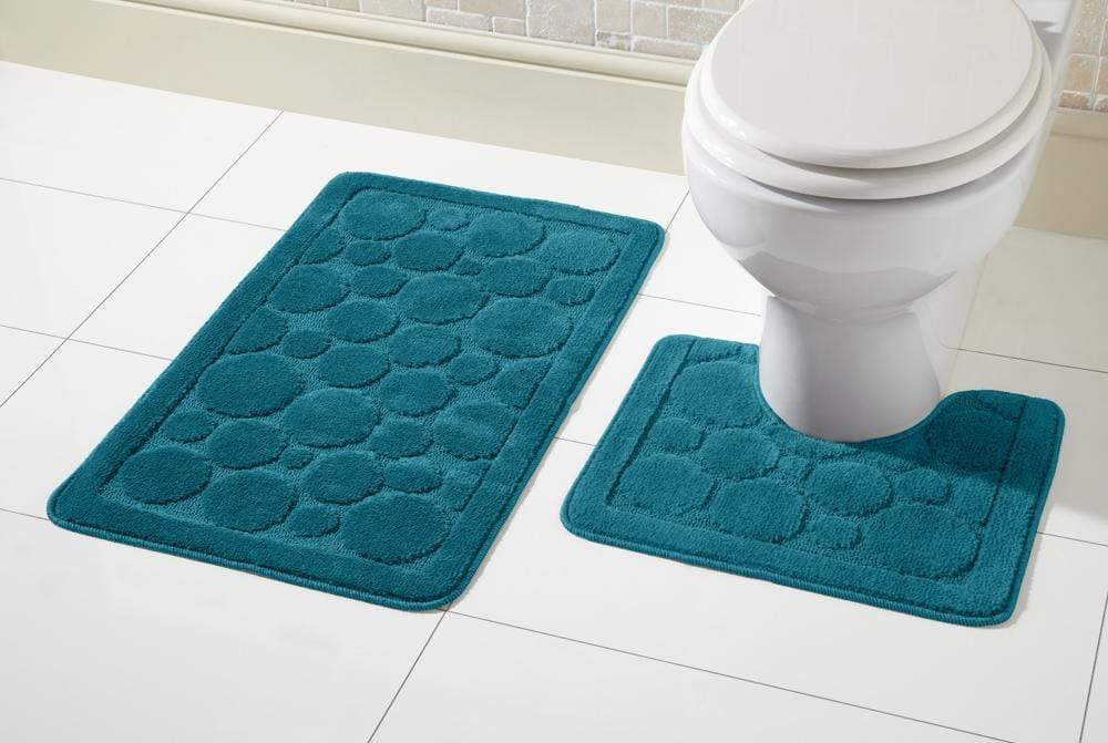 OLIVIA ROCCO Cali Bath Mat Set Ultra Soft Non Slip Ultra Absorbent Machine Washable In Multiple Colours And Sizes For Bathroom Safety And Comfort