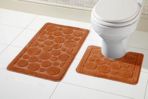 OLIVIA ROCCO Cali Bath Mat Set Ultra Soft Non Slip Ultra Absorbent Machine Washable In Multiple Colours And Sizes For Bathroom Safety And Comfort